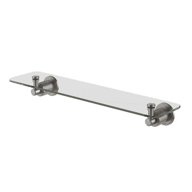 Phoenix Wiltern Glass Shelf 450mm Brushed Carbon, product view