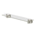 Phoenix Wiltern Glass Shelf 450mm Brushed Nickel