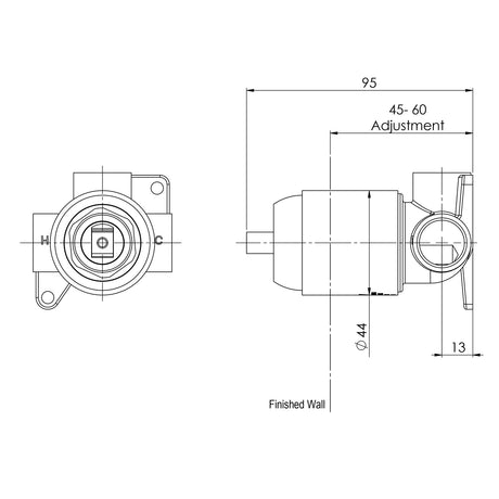 150-7804_Builders_Shower_Wall_Mixer_Body_Only_Line_Drawing