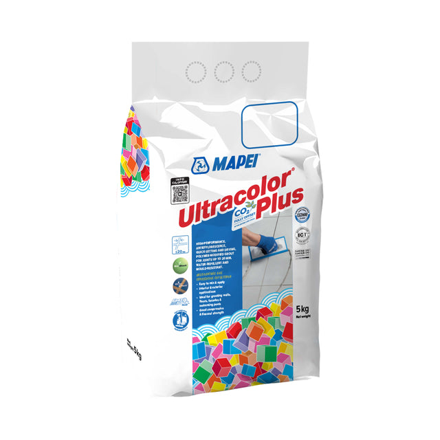 Mapei Grout Ultra Color Plus Alu 100 5kg White Grout Mapei Default Title  
