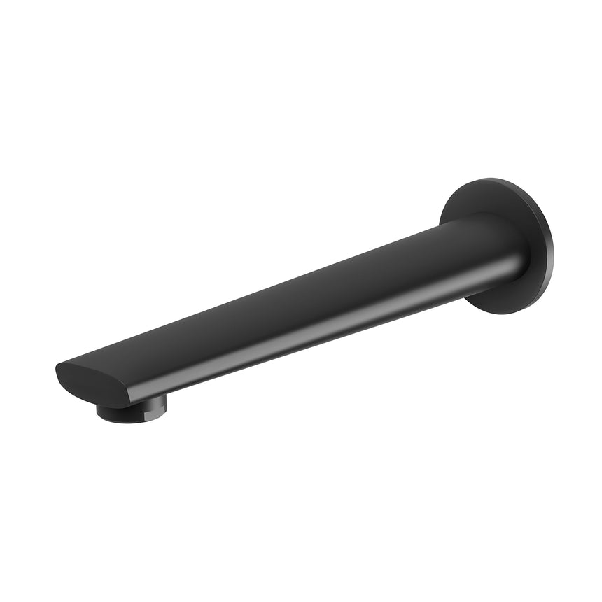 Phoenix Arlo Wall Bath Outlet 200mm Matte Black, product view