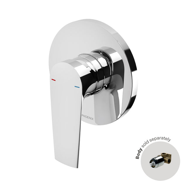 Phoenix Arlo Shower / Wall Mixer Trim Kit Only Chrome, product view