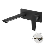 Phoenix Arlo Wall Basin / Bath Mixer Set 6 Star 200mm Trim Kit Only Matte Black