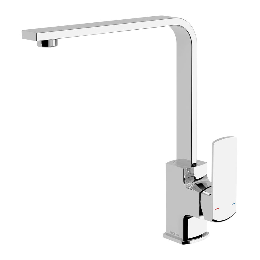 Phoenix Teva Sink Mixer 200mm Squareline Chrome, product view