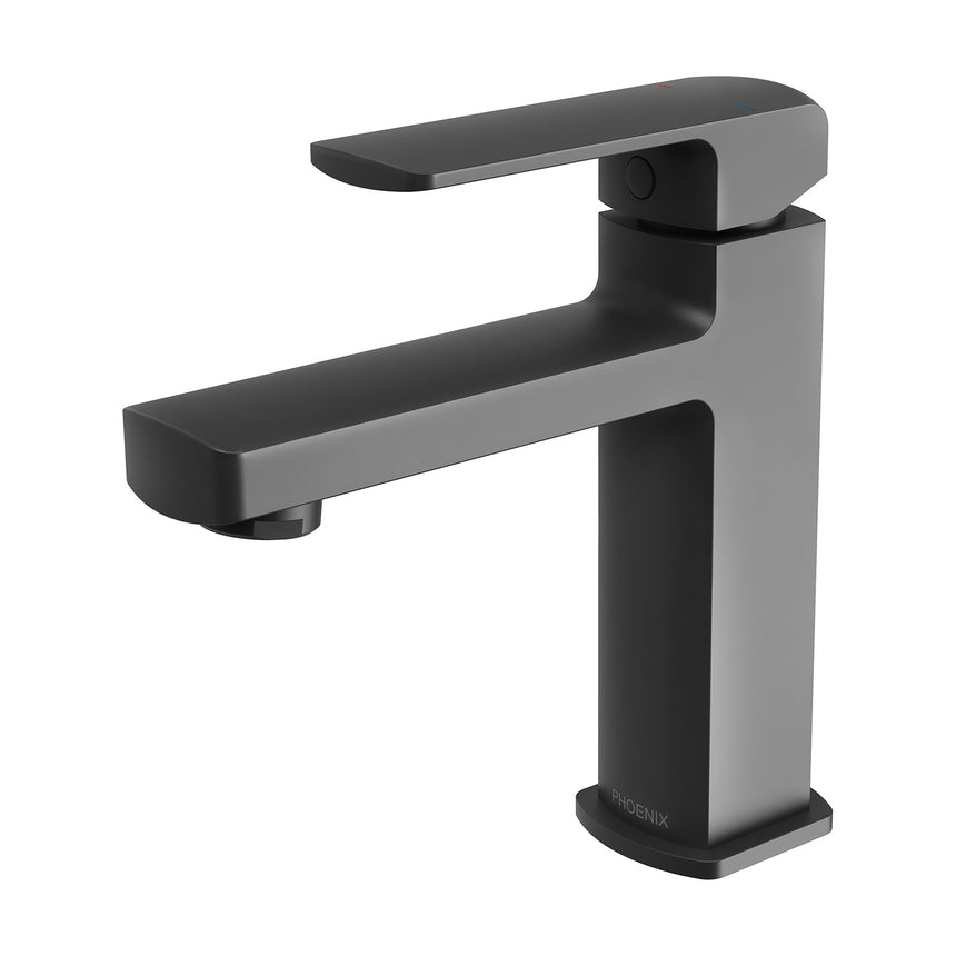 Phoenix Teva Basin Mixer 6 Star Matte Black, product view