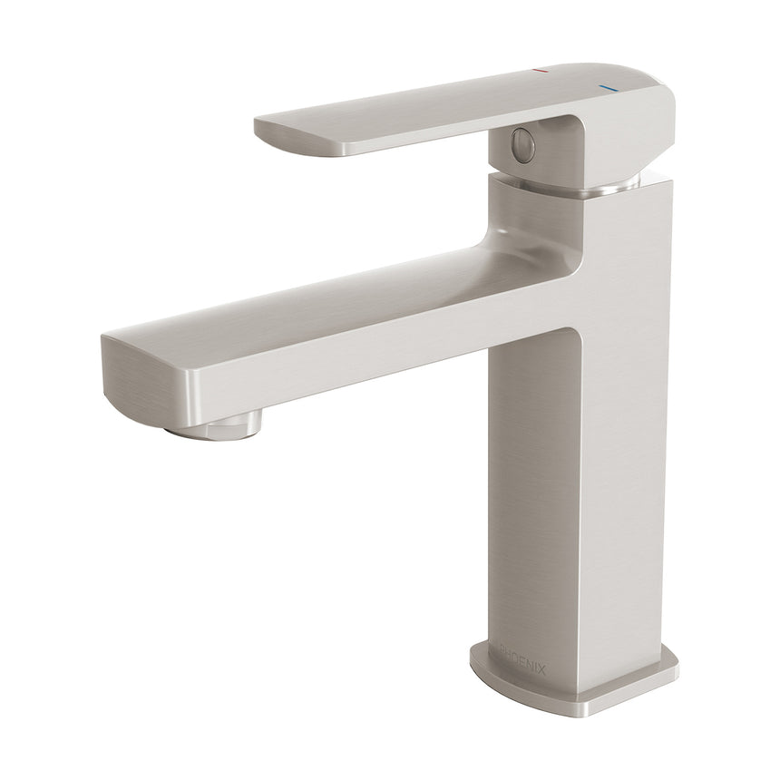 Phoenix Teva Basin Mixer 6 Star Brushed Nickel, product view
