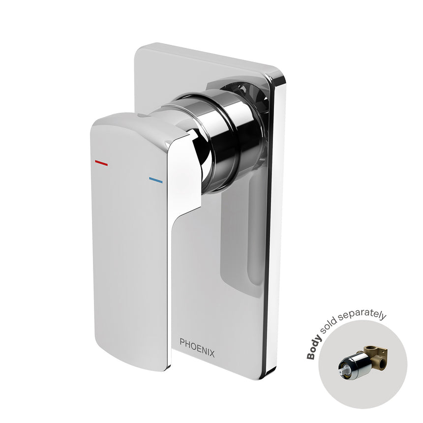 Phoenix Teva Shower / Wall Mixer Trim Kit Only Chrome, product view