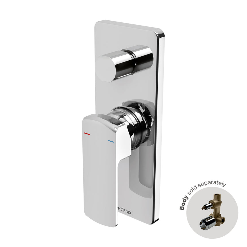 Phoenix Teva Shower / Bath Diverter Mixer Trim Kit Only Chrome, product view