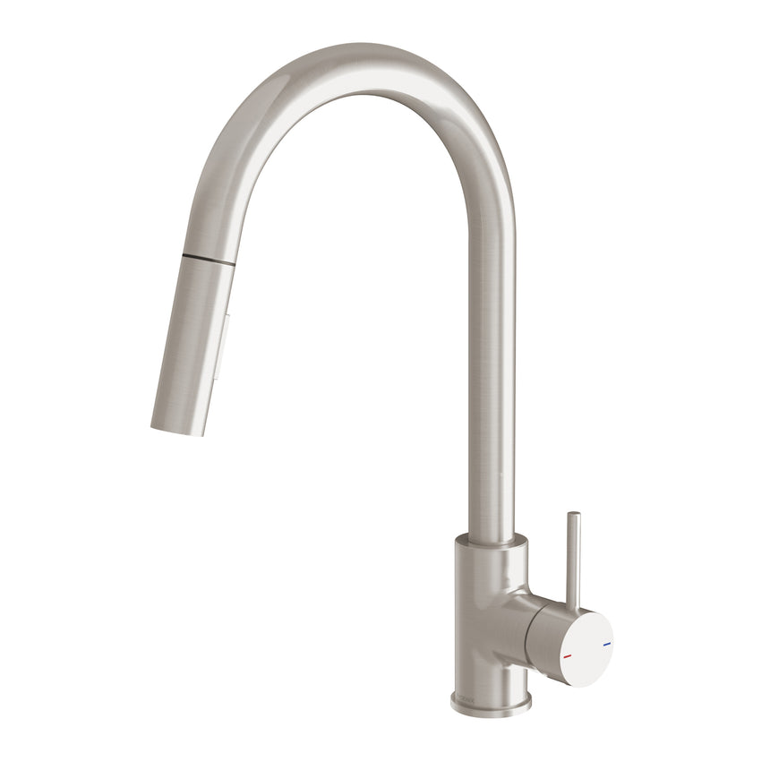 Phoenix Pina Pull Out Sink Mixer 230mm Brushed Nickel, product view