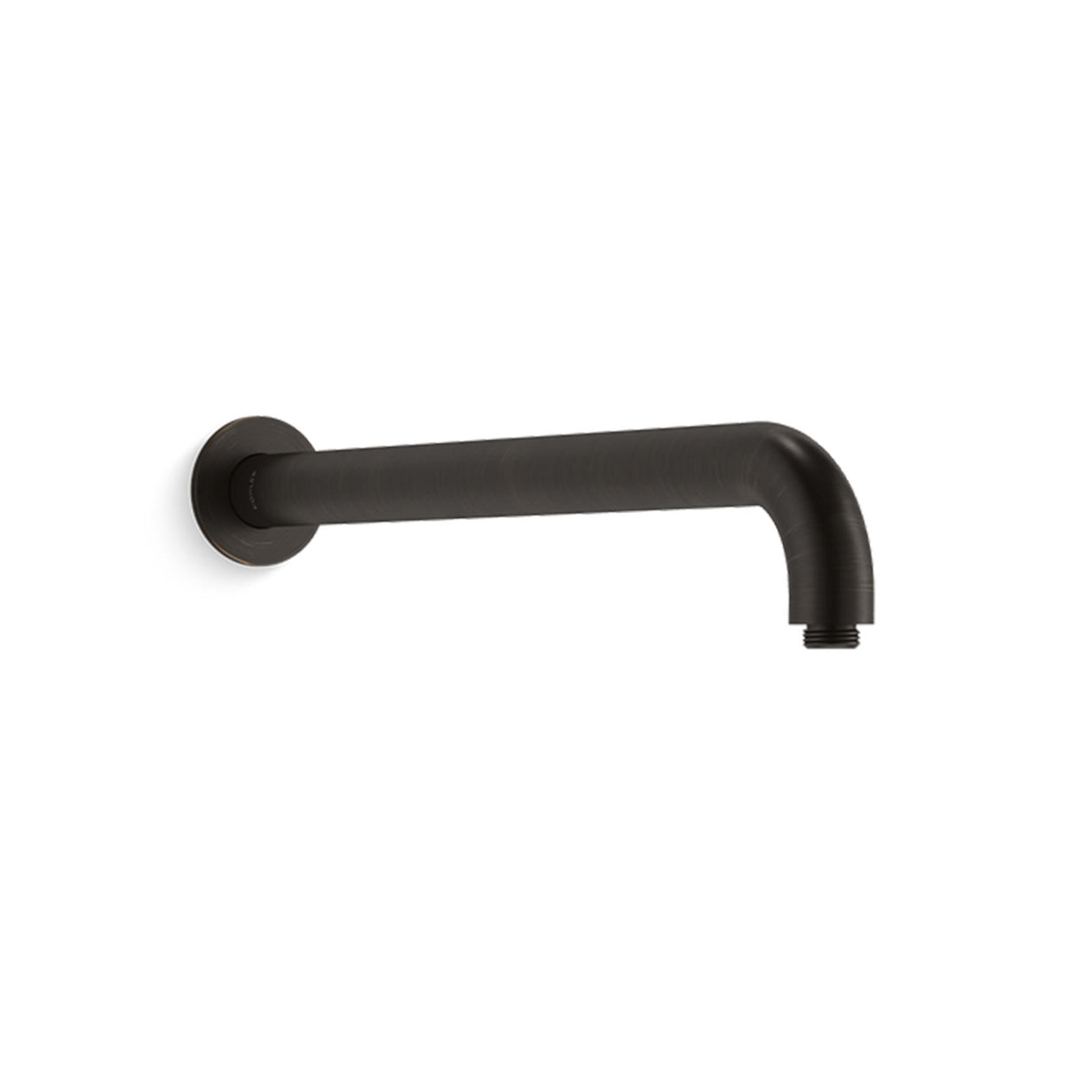 Kohler Shower matte black wall-mounted shower arm by Tilemall with elbow outlet