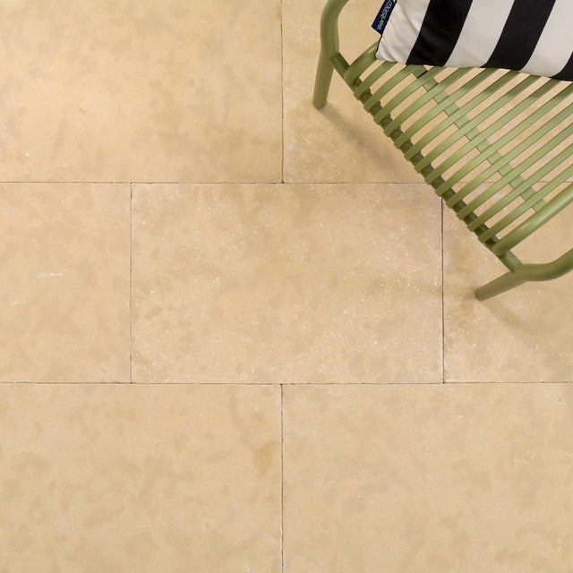 Tierra Limestone natural stone surface and installation by Tilemall