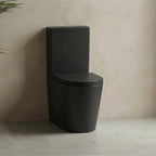 Acadia Full Rimless Wall Faced Toilet Suite Matte Black
