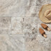 Silver Travertine Paver 406x406x30mm