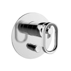 Components Shower/Bath with Diverter Thin Trim Industrial Handle Brushed Nickel