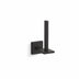 Square Vertical Toilet Tissue Holder Matte Black