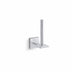 Square Vertical Toilet Tissue Holder Polished Chrome