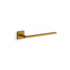 Square Towel Arm Brushed Brass