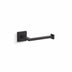 Square Toilet Tissue Holder Matte Black