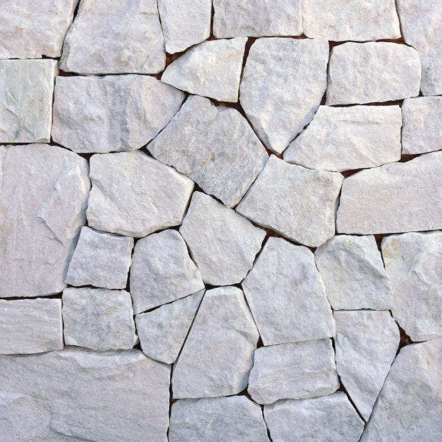 Lagoon organic walling with pale grey split stone — matching corner finish reference by Tilemall