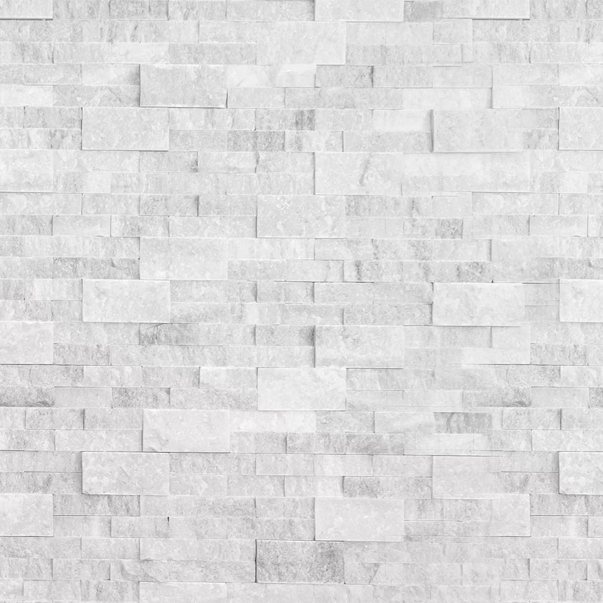 Arctic White natural stone surface and installation by Tilemall