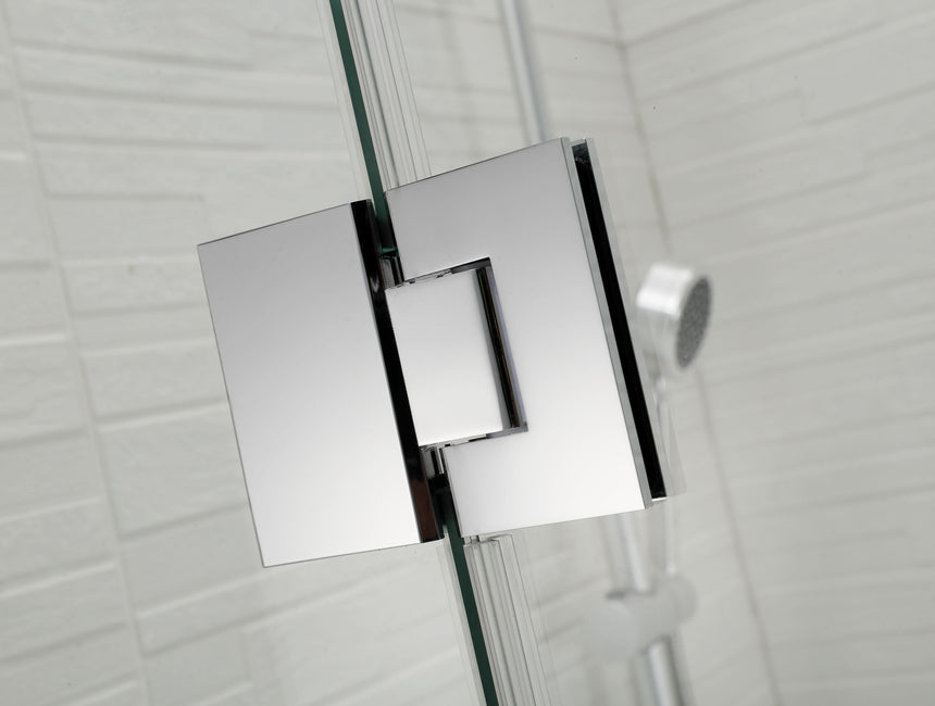 Covey CVP062 Chrome glass hinge detail