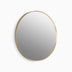 Essential Round Framed Mirror Brushed Gold
