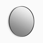 Essential Round Framed Mirror Matte Black