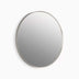 Essential Round Framed Mirror Brushed Nickel