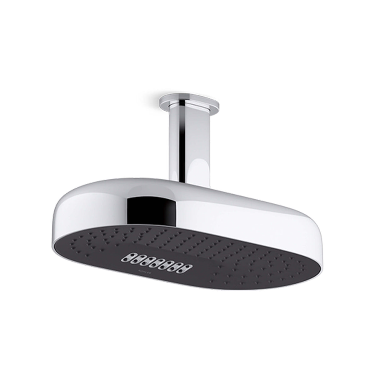 Kohler Statement chrome rain shower head with dual function deep massage jets by Tilemall