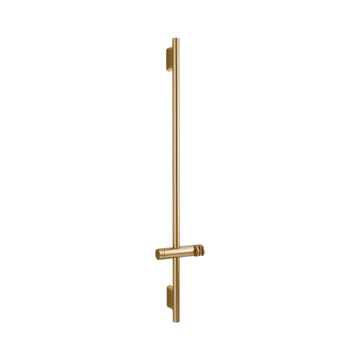 Kohler Statement brushed brass shower rail kit 1000mm by Tilemall with sliding handshower holder