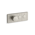 Anthem Recessed Mech Thermostatic Control with Two Outlet Brushed Nickel