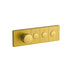 Anthem Recessed Mech Thermostatic Control with Three Outlet Brushed Brass