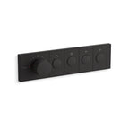 Anthem Recessed Mech Thermostatic Control with Four Outlet Matte Black