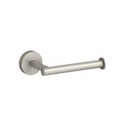 Kohler Elate toilet roll holder brushed nickel by Tilemall, cylindrical bar on circular wall plate
