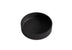 Olley Fluted Solid Surface Above Counter Basin 400x400mm Matte Black
