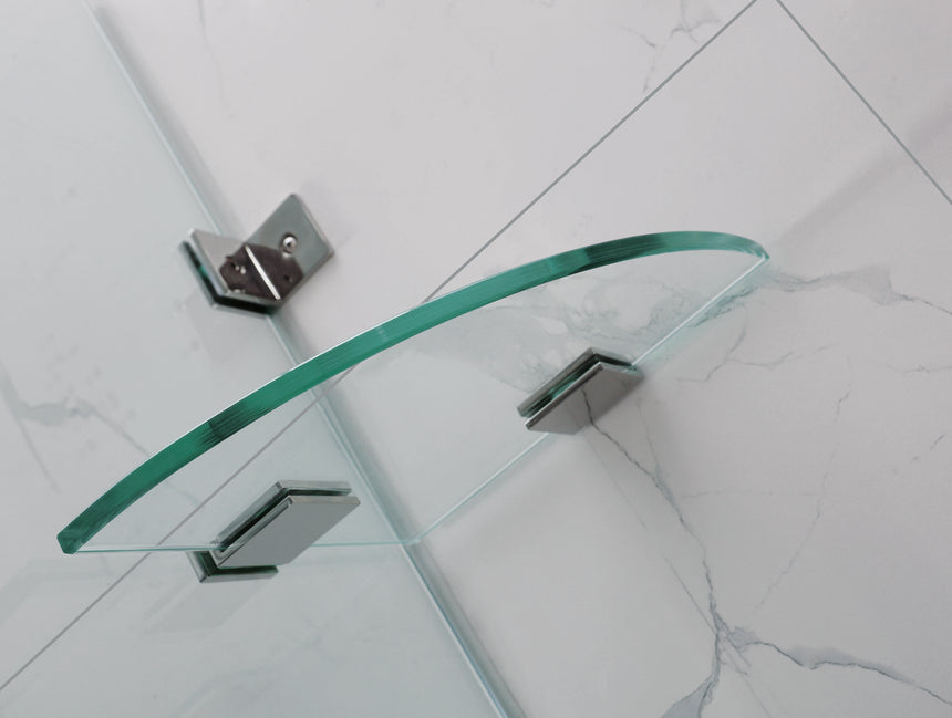 Covey CVP062 Chrome glass panels and fitting details