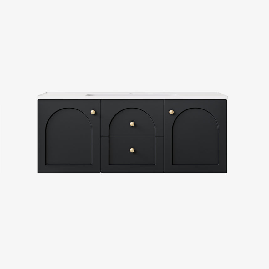 Chester Federation Wall Hung Cabinet Matte Black