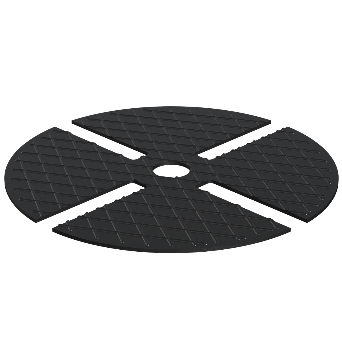 Moonbay Pedestal 2mm shim by Tilemall, dark grey textured wedge-shaped spacer set
