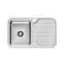 Phoenix 1000 Series Single L/H Bowl Sink W/-Drainer W/-Hole Stainless Steel