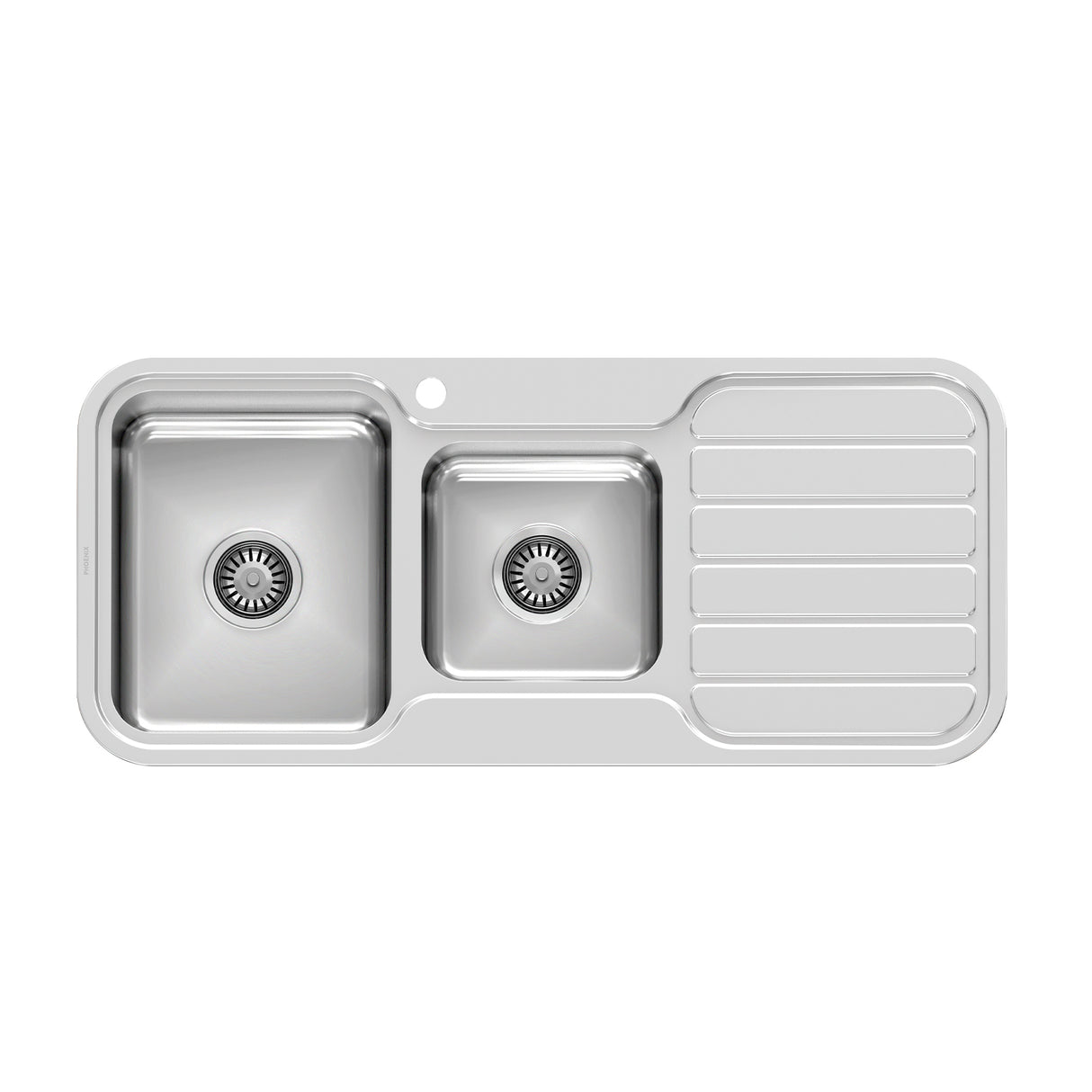 Phoenix 1000 Series 1-3/4 L/H Bowl Sink W/-Drainer W/-Hole Stainless Steel 3D Viewer