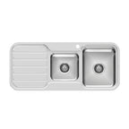 Phoenix 1000 Series 1-3/4 R/H Bowl Sink W/-Drainer W/-Hole Stainless Steel