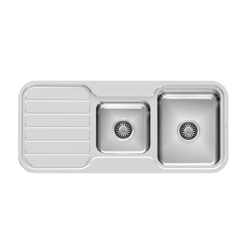 Phoenix 1000 Series 1-3/4 Bowl Sink W/-Drainer No Hole Stainless Steel, product view