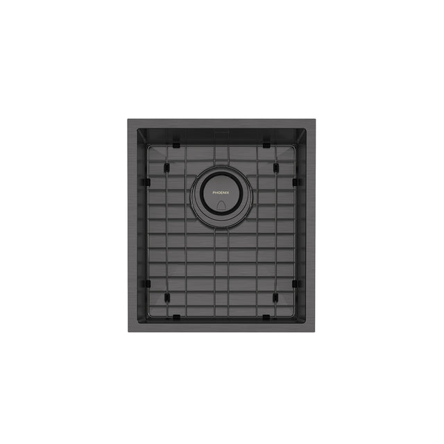 Phoenix 4000 Series Single Bowl Under / Over Sink Brushed Carbon, product view