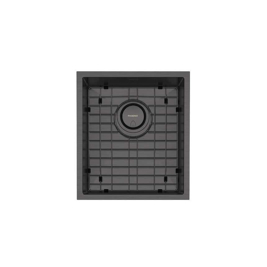 Phoenix 4000 Series Single Bowl Under / Over Sink Brushed Carbon, product view