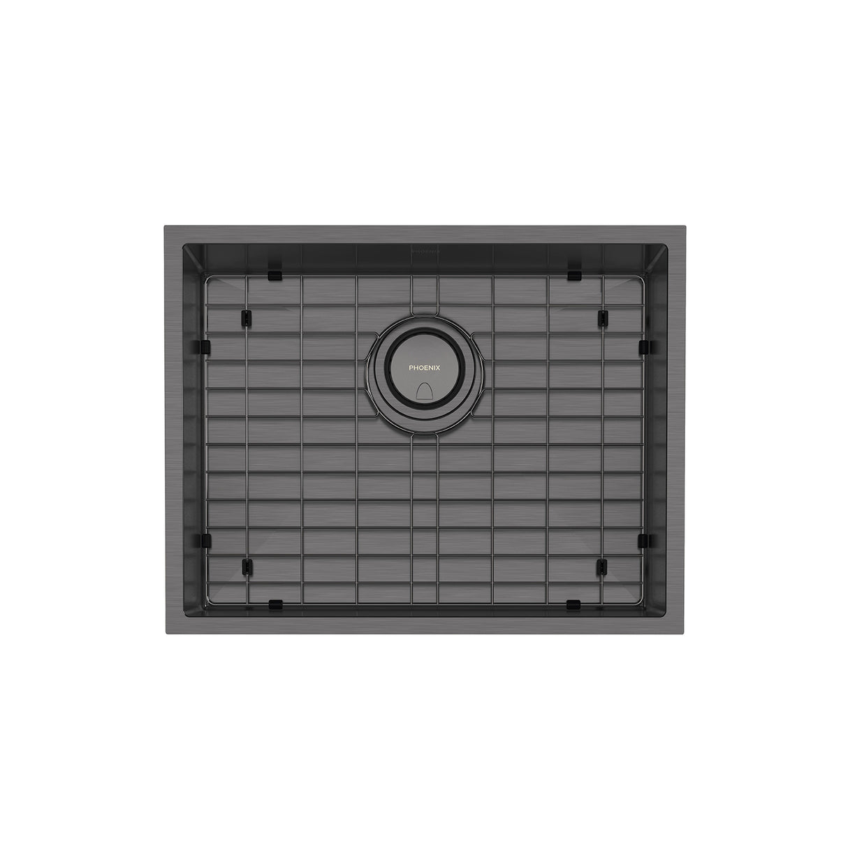 Phoenix 4000 Series Large Single Bowl Under / Over Sink Brushed Carbon 3D Viewer