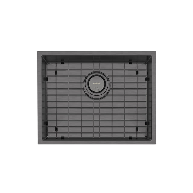 Phoenix 4000 Series Large Single Bowl Under / Over Sink Brushed Carbon, product view
