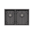 Phoenix 4000 Series 1-3/4 R/H Bowl Under / Over Sink Brushed Carbon