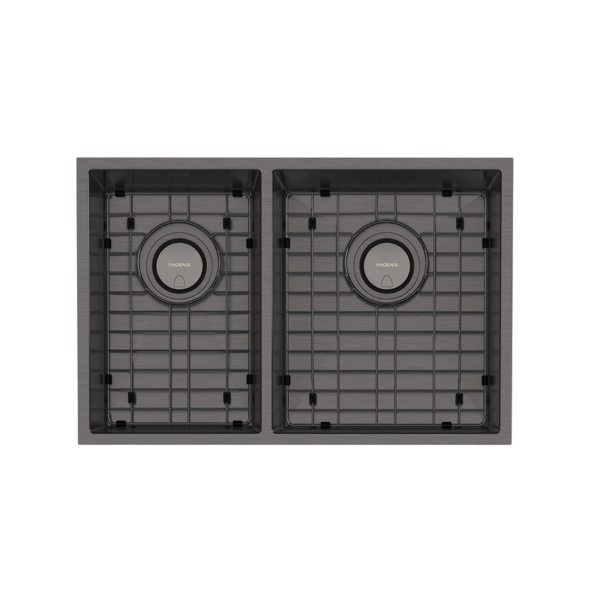 Phoenix 4000 Series 1-3/4 R/H Bowl Under / Over Sink Brushed Carbon, product view