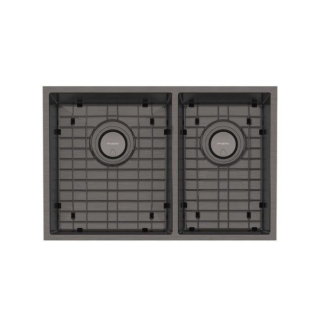 Phoenix 4000 Series 1-3/4 L/H Bowl Under / Over Sink Brushed Carbon, product view