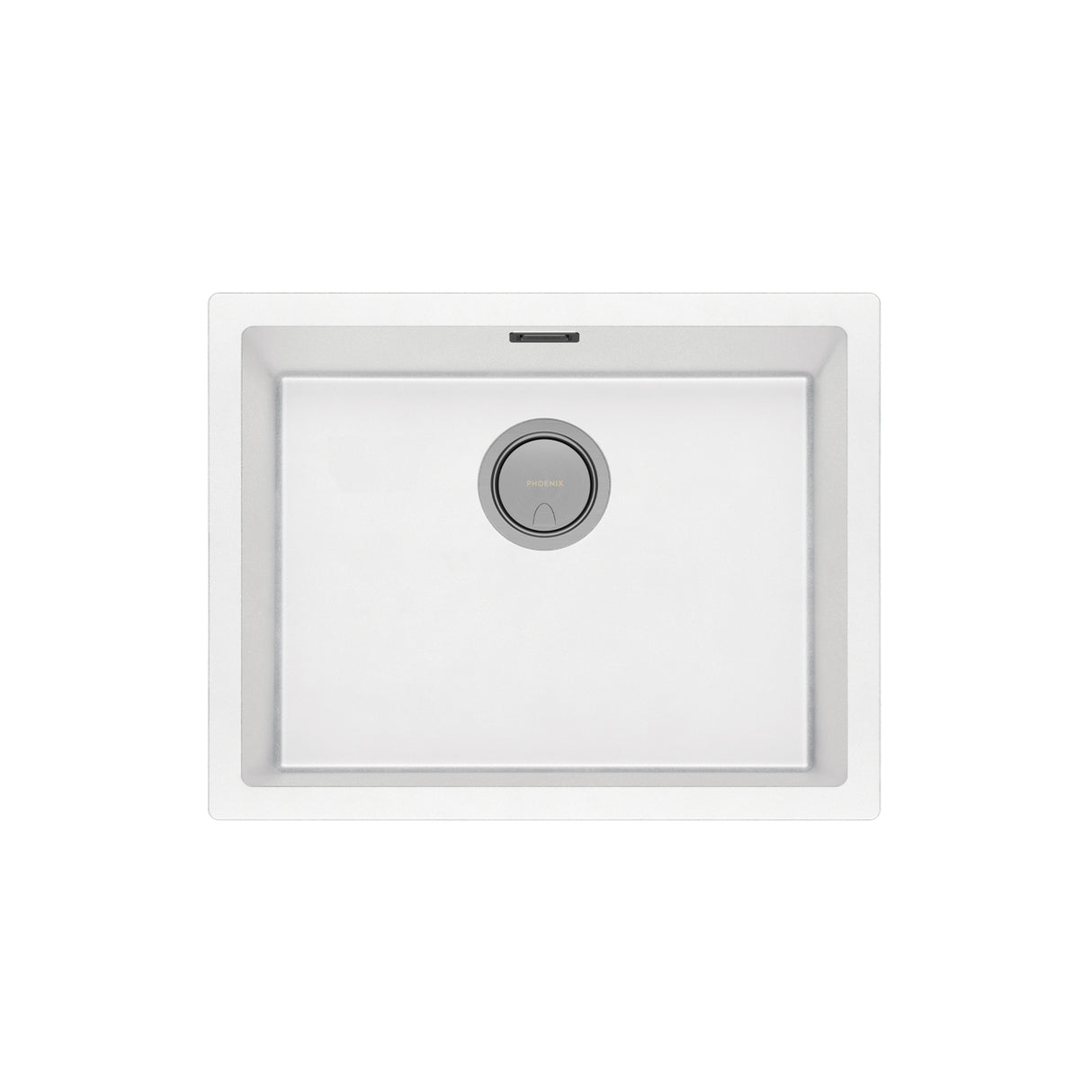 Phoenix 5000 Series Large Single Bowl Under / Over Sink Matte White 3D Viewer